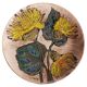 Mid-Century Ceramic Plate by Ruscha, Floral Décor, Germany, 1950s
