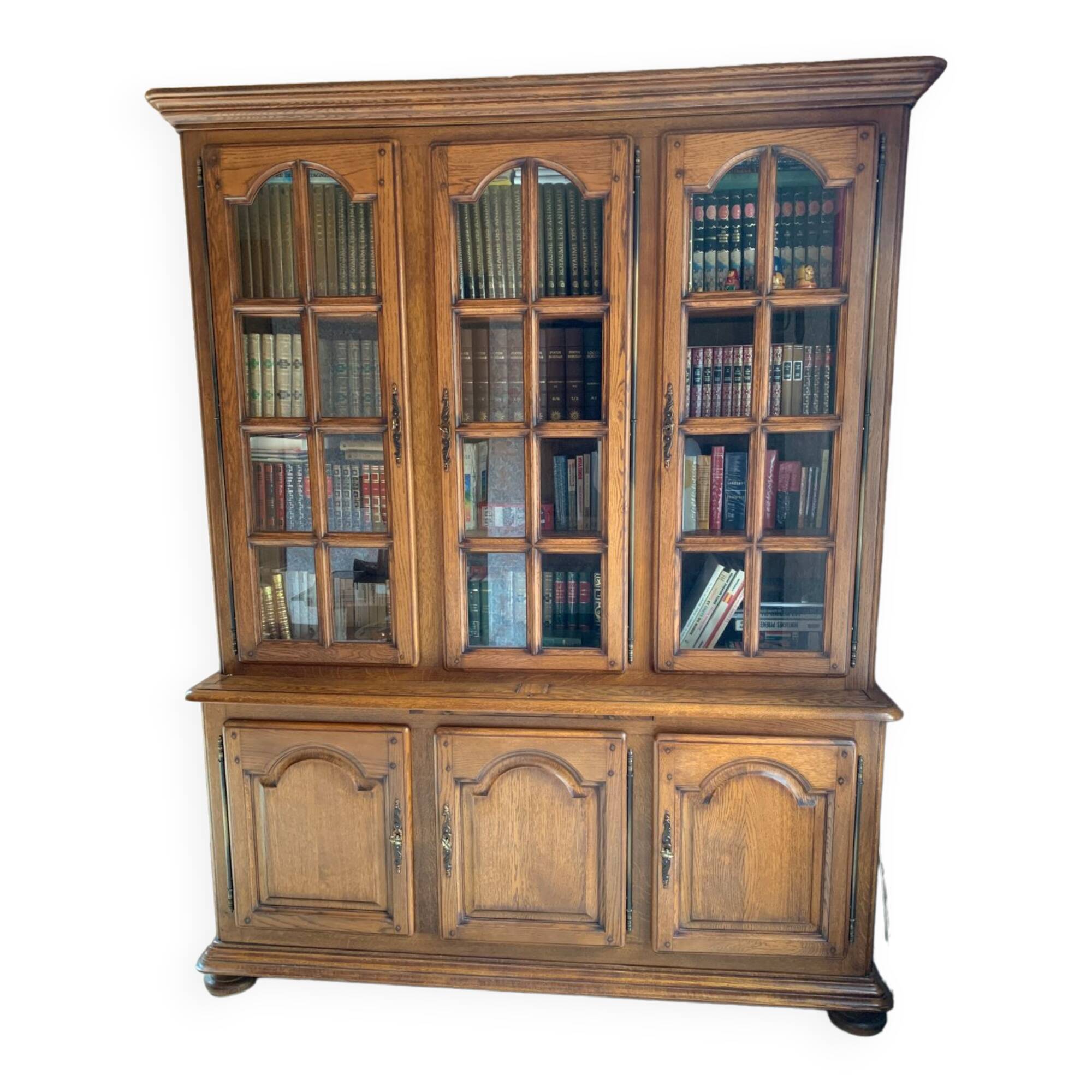 Bibliothèque en bois massif