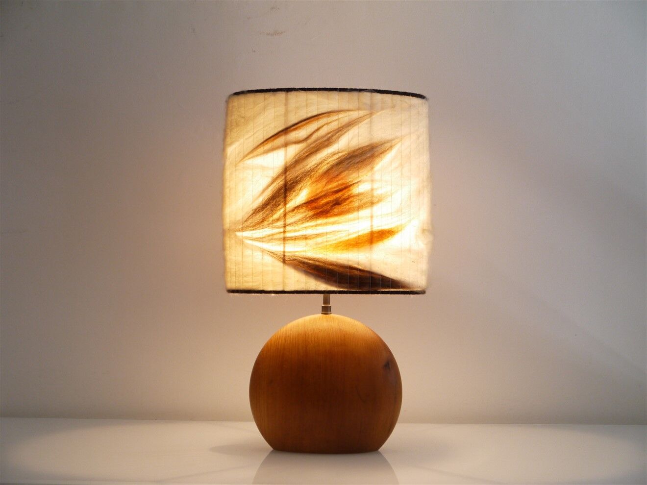 Vintage wooden lamp 1960