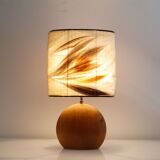 Vintage wooden lamp 1960