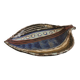 Danish ceramic dish shaped like a leaf.