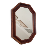 Vintage octagonal mirror from the 1960s.