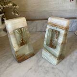 pair of Art Deco onyx bookends