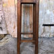 Tabouret haut bois vintage