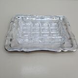 Butter silver metal and glass