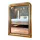 Antique Louis-Philippe gilded mirror from the 19th century.