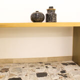 Pair of Vicentina ceramic vases, hand-decorated, Italy 1970'