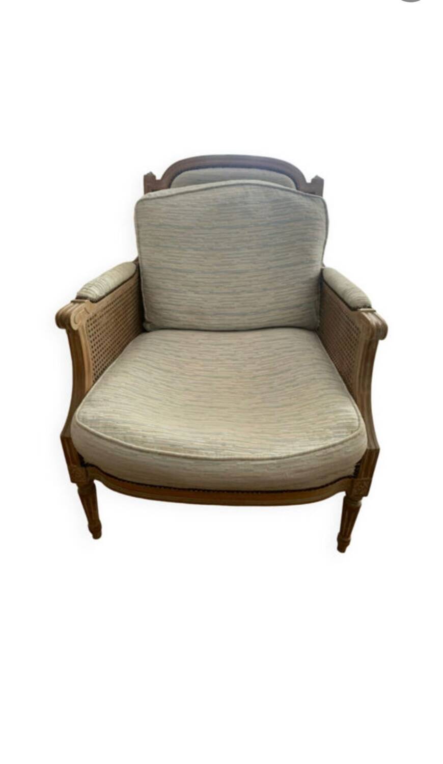 Fauteuil chic bohème canné