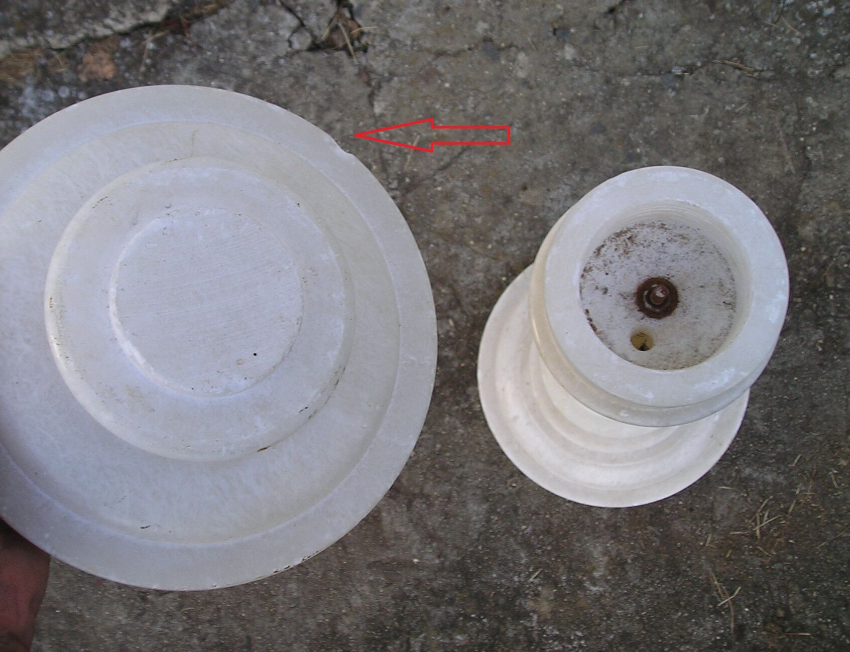Alabaster column