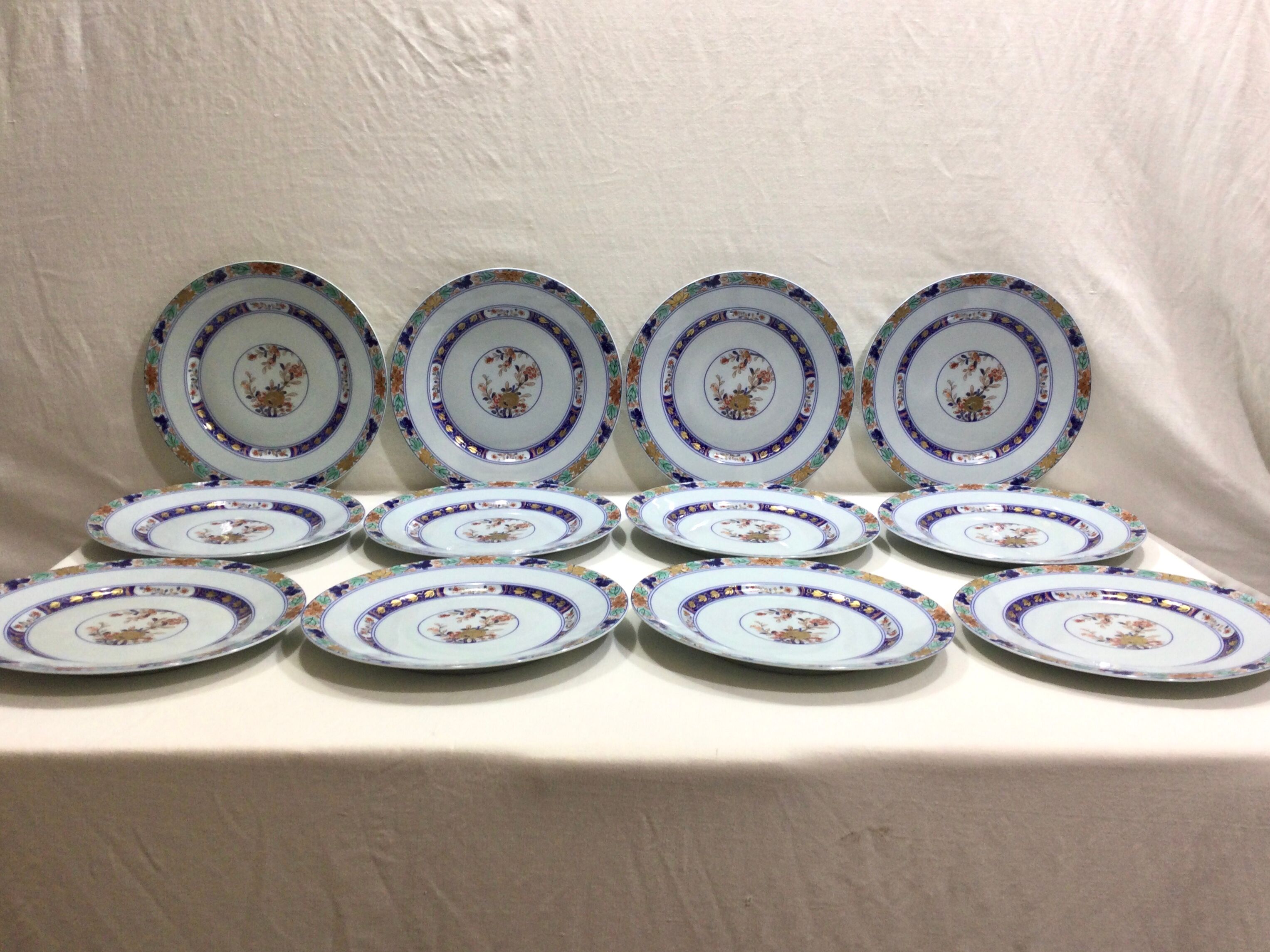 Raynaud & cie - service of 12 flat plates "koutani" in limoges