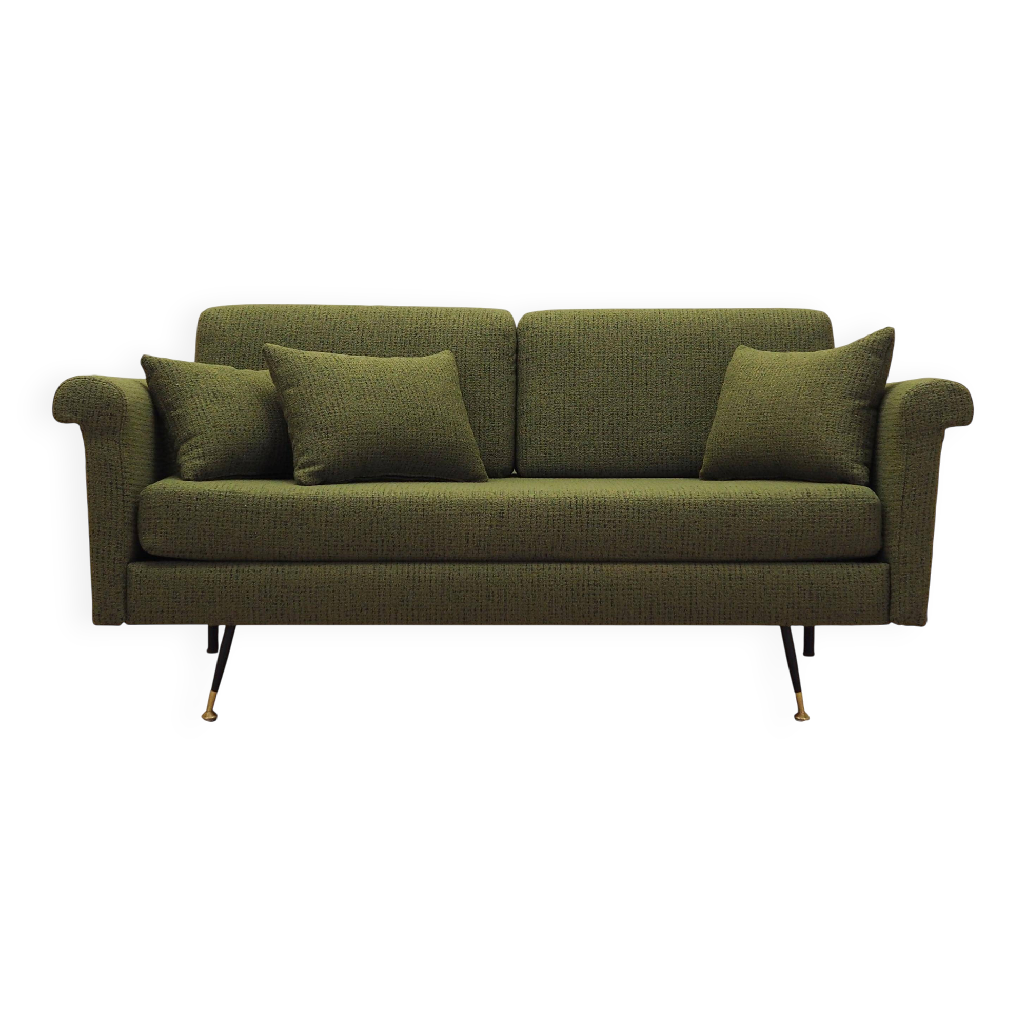 Green sofa, Italian design, 1960s, production: Italy