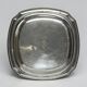 Small Christofle silver-plated tray with coat of arms from the 20th century.