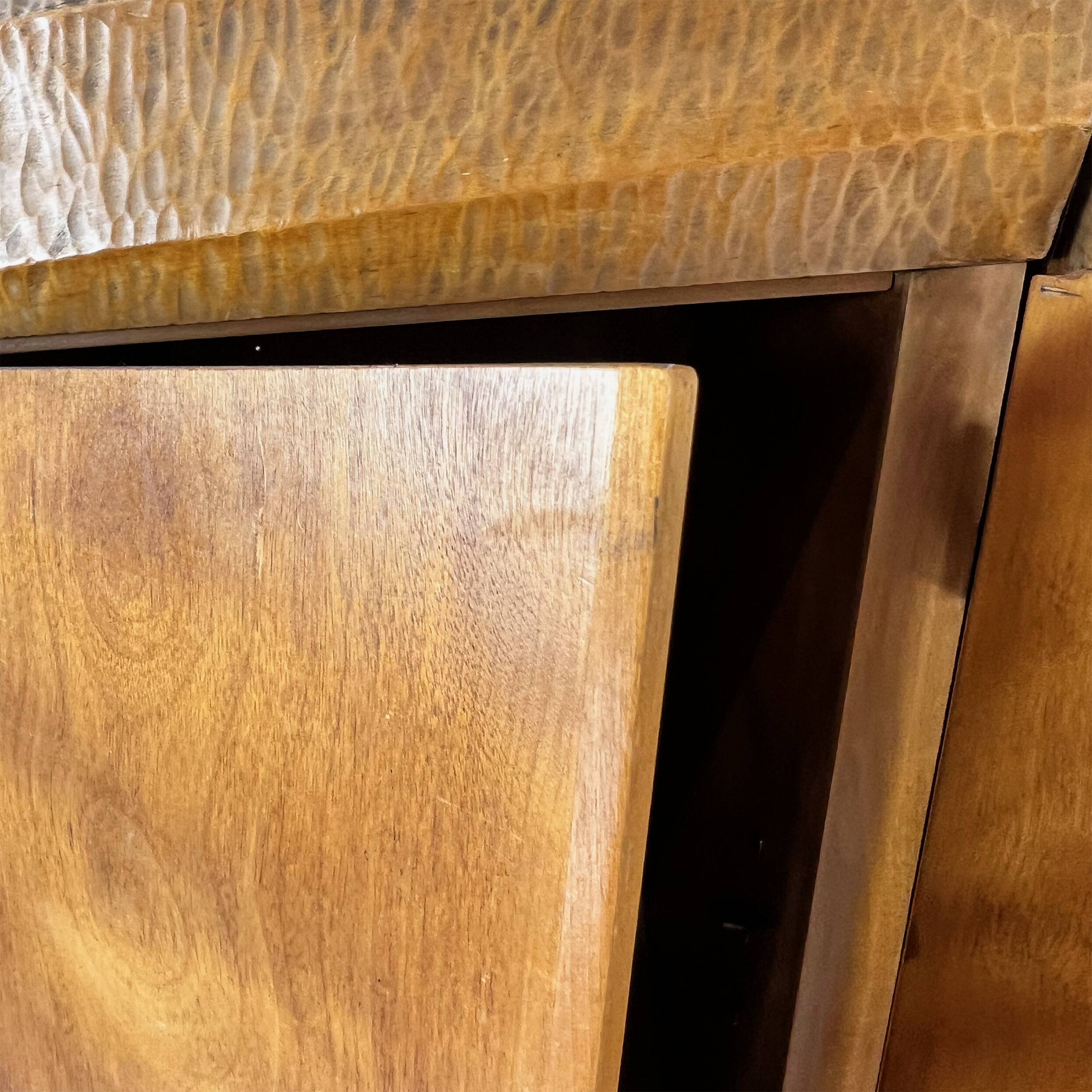 Anthroposophical Handmade Wardrobe, Netherlands, 1940s