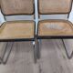 Trio de chaises par marcel breuer modele b 32