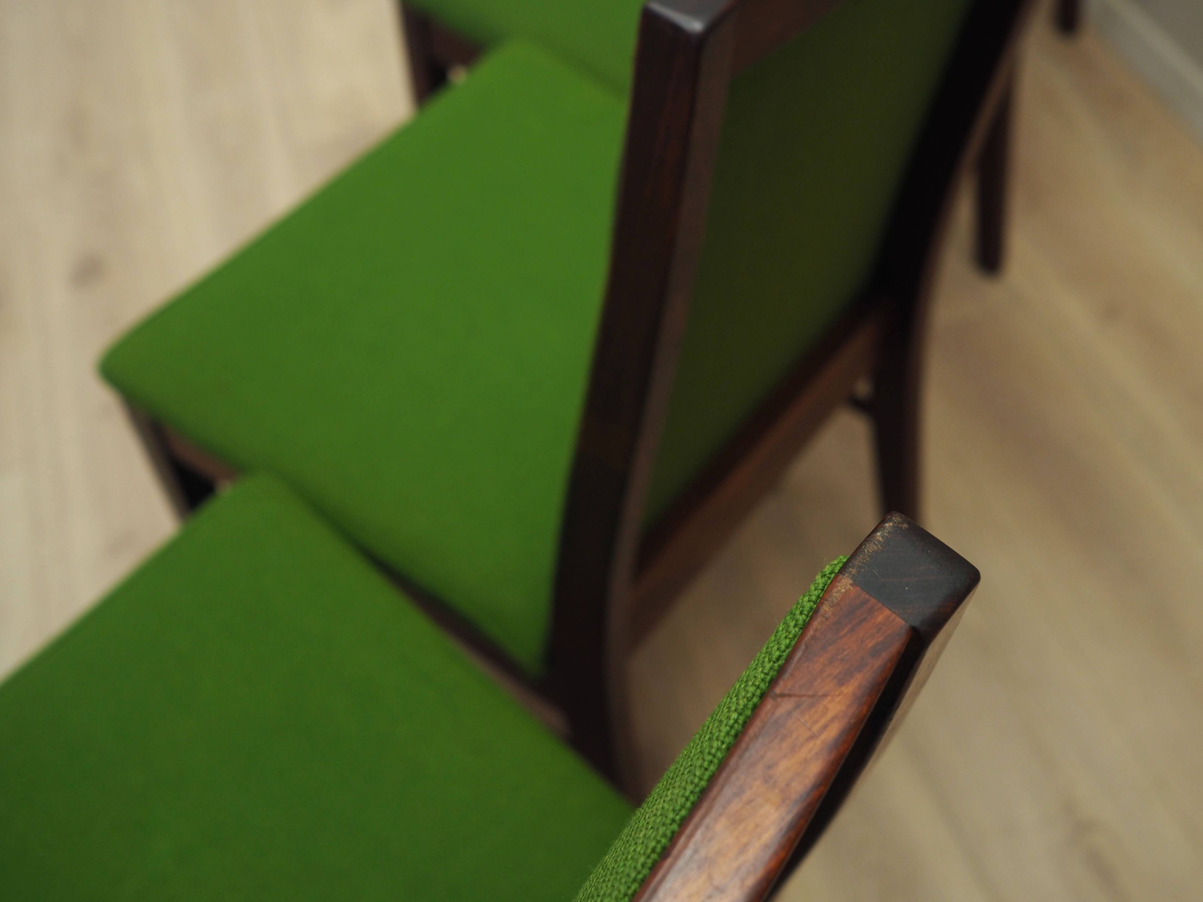 Set of four rosewood chairs, Danish design, 1970s, manufacturer: Dyrlund
