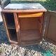 Vintage marble and wood bedside table