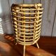 Pied de lampe rotin