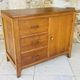 Vintage oak storage unit with drawers from the 50s/60s.