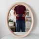Vintage oval mirror from the 70s.