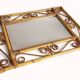 Vintage 1970s Spanish Handmade Bamboo and Rattan Wall Mirror