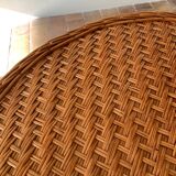 Round wicker table