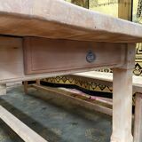 Table de ferme et ses deux bancs aéro gommé