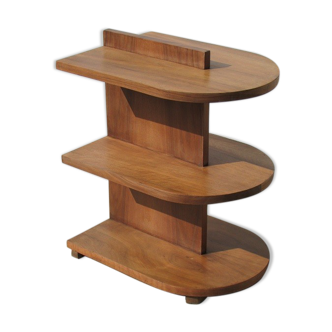 Art Deco console, sofa tip, corner shelf, walnut cozy