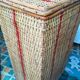 Wicker storage basket