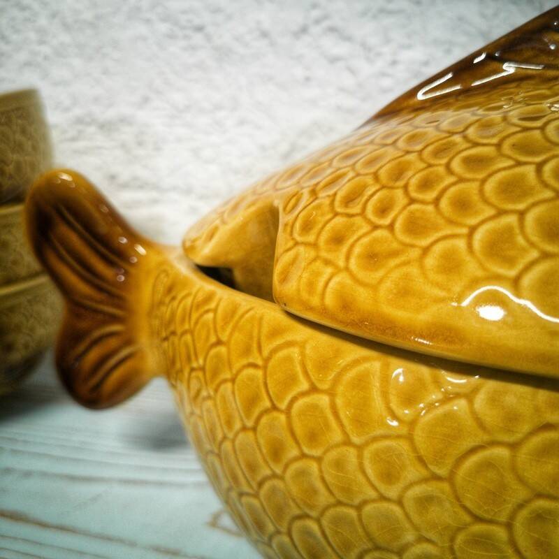 Fish soup service by Kil Keramik, 13 pieces - 1970s
