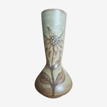 Ceramic Vase Saint-Paul-de-Vence Motif Edelweiss