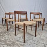 Price for 2 chairs! H.W. Klein, Bramin vintage Danish new papercord