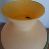 Vase verre jaune murano