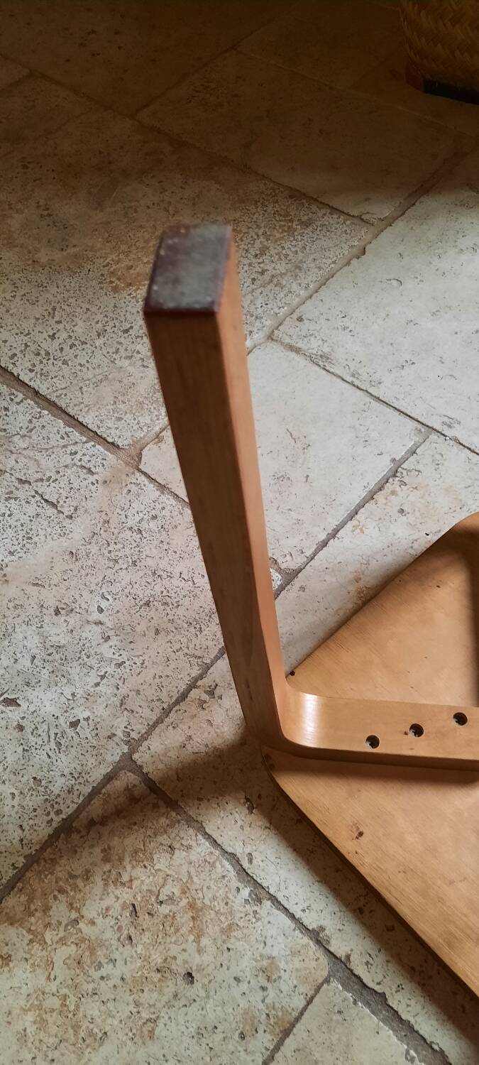 Wooden stool made of pine