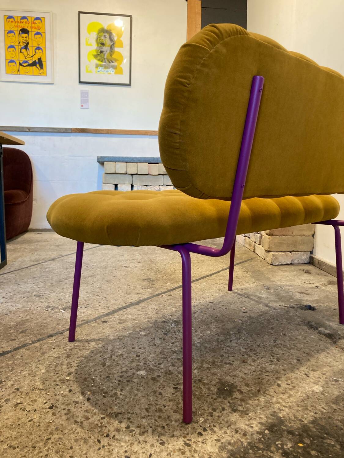 Banquette velours