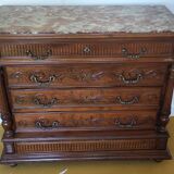 Chest of drawers with marble