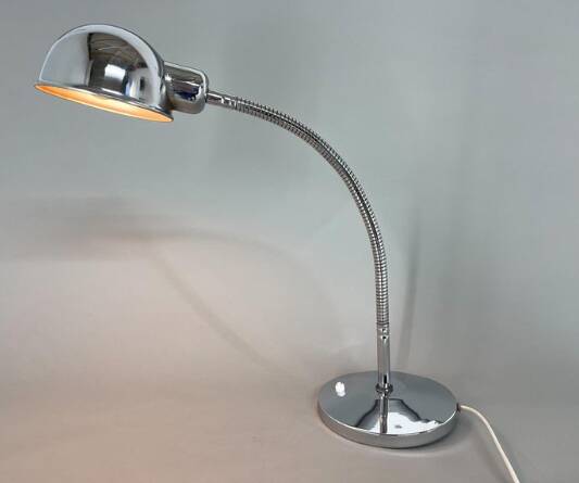 1960's Chrome Adjustable Table Lamp, Italy