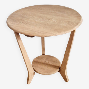Art deco oak side table