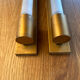 Pair of vintage modernist wall lamps copper, France 1930