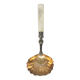 Empire sprinkling spoon in gilded silver vermeil and mother-of-pearl, 19th century.