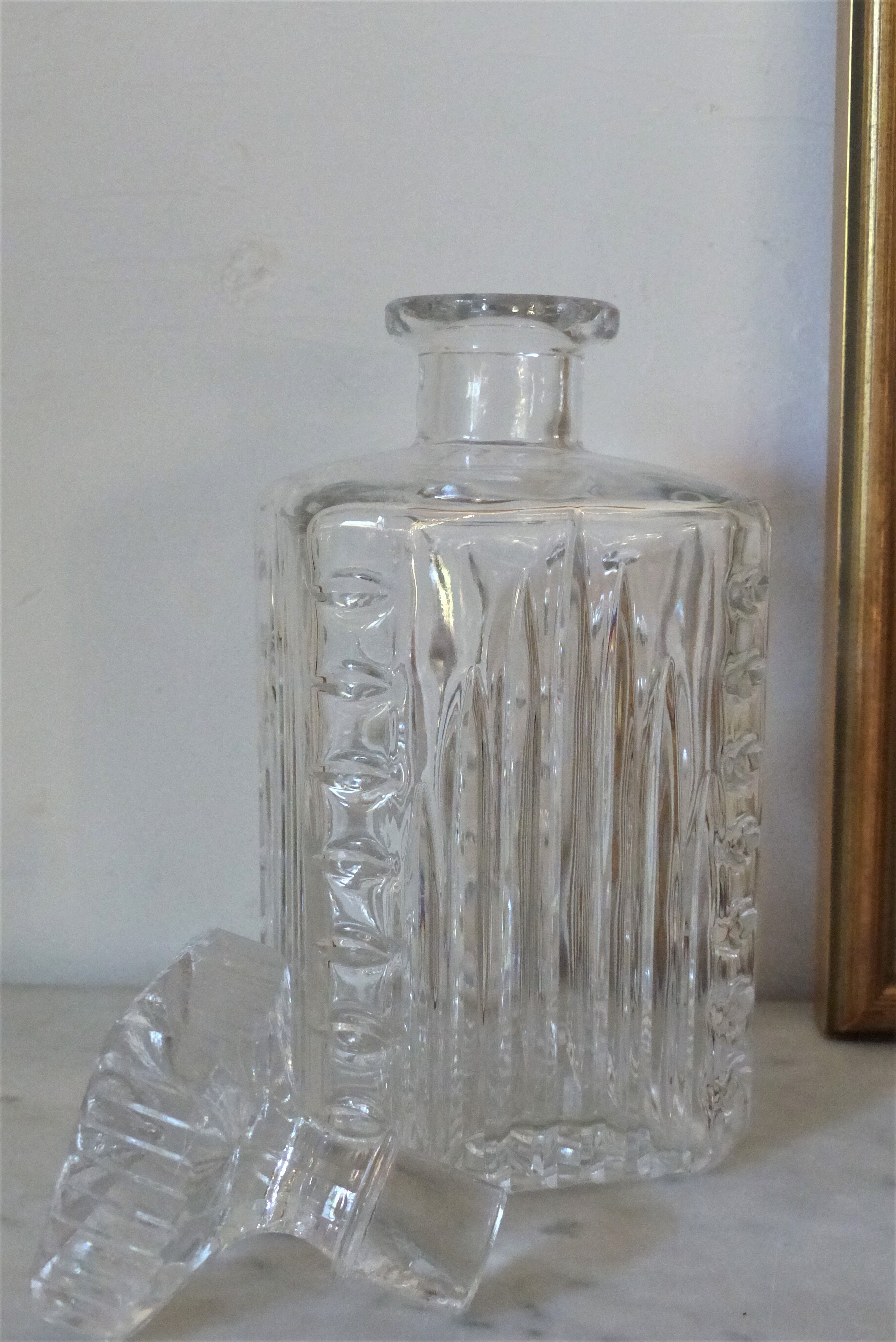 Crystal whisky carafe