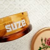 Advertising ashtray Suze vintage amber glass