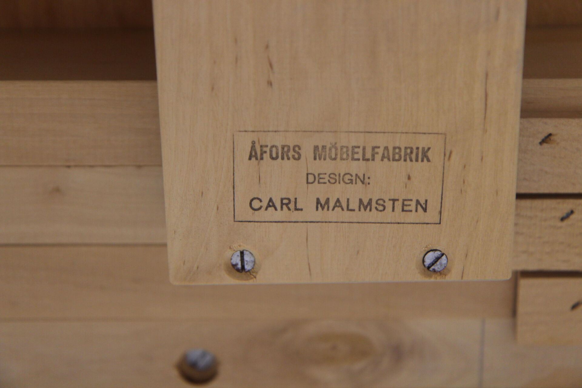 Dining table "Calmare Nickel", Carl Malmsten, Bodafors, Sweden, 1960