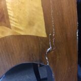 Curved commodus, tomb, Louis XV style, in marquetry, 3 drawers