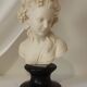 Bust young girl resin and marble XXth