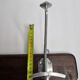 Art Deco wall rack in metal and wood, 3 hooks, 47 cm