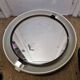 Round tilting mirror with light from 1970 (62cm)