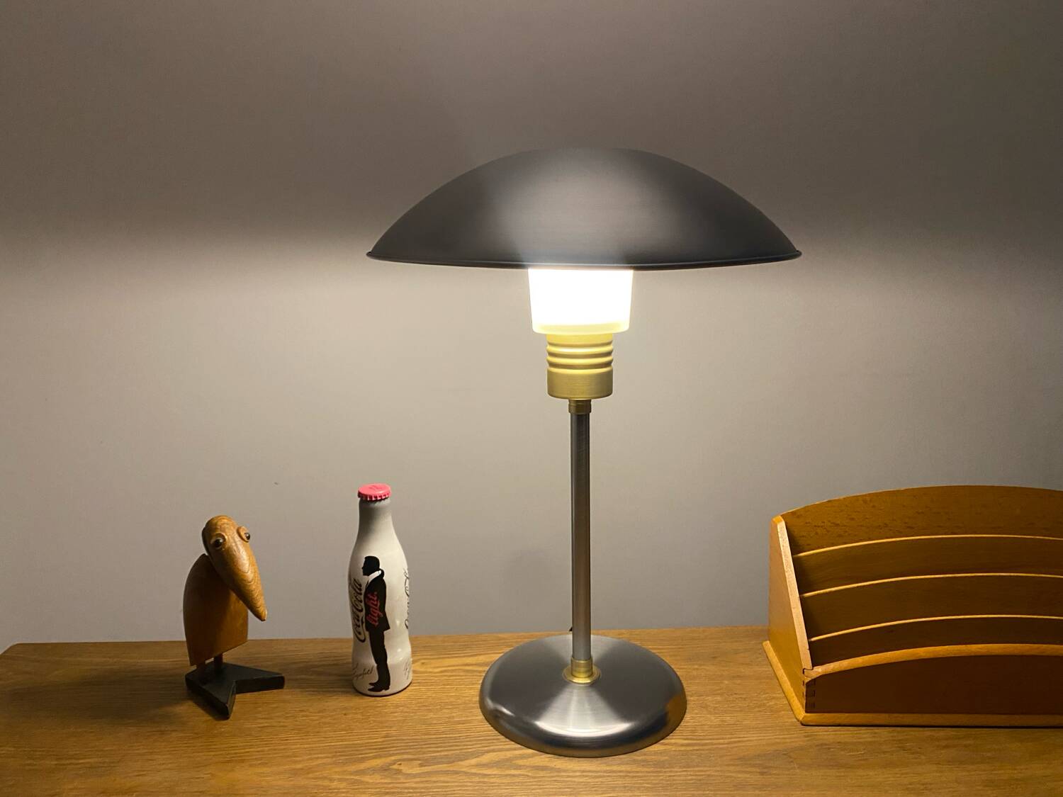 Vintage 1990s IKEA ocean liner design desk lamp