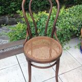 Fischel bistro chair with cannate / vintage seat 30s-40s