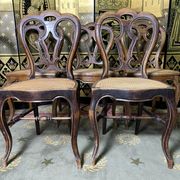 Suite of 7 Louis Philippe chairs