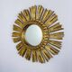 Mid-century gilded wooden sunburst mirror, Italy, 1950